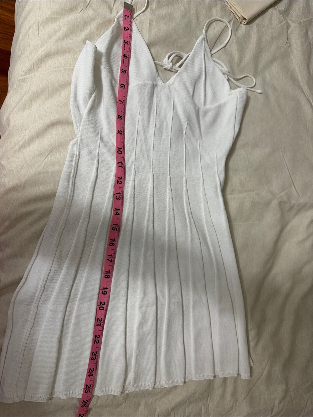 Meshki Kendra White Pleated Dress XS - Picture 5 of 6